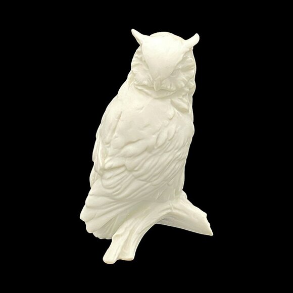 Rare Vintage AK Kaiser Owl Figurine #779 White Bisque Porcelain West Germany